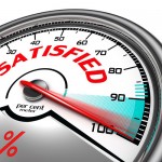 Satisfied Customers Conceptual Meter